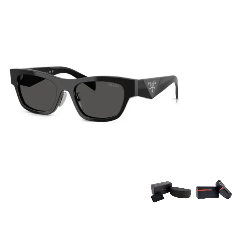 

PRADA Солнцезащитные очки с геометрической оправой, Black