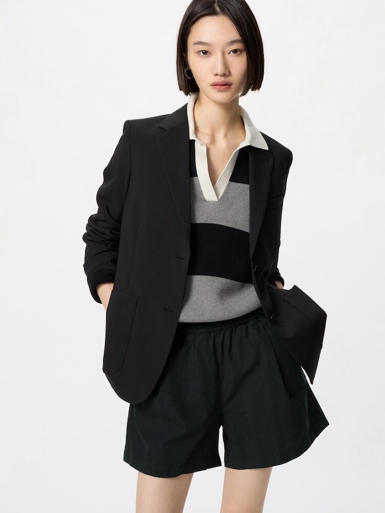 

Легкие шорты из хлопка Uniqlo, черный