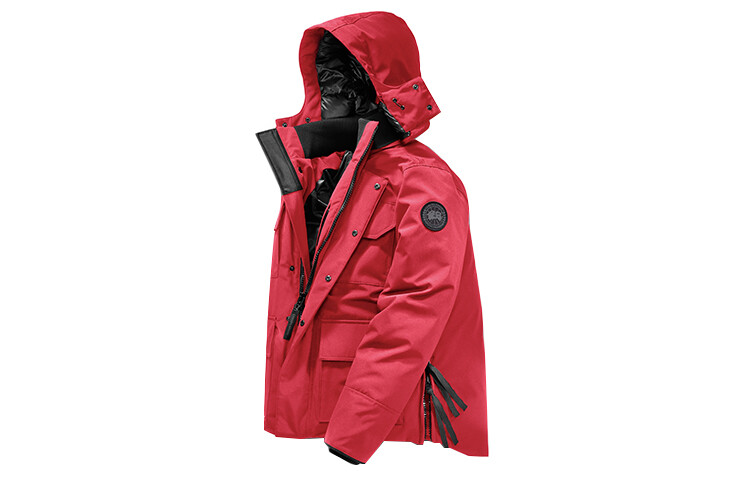 

Мужской пуховик Canada Goose, красный