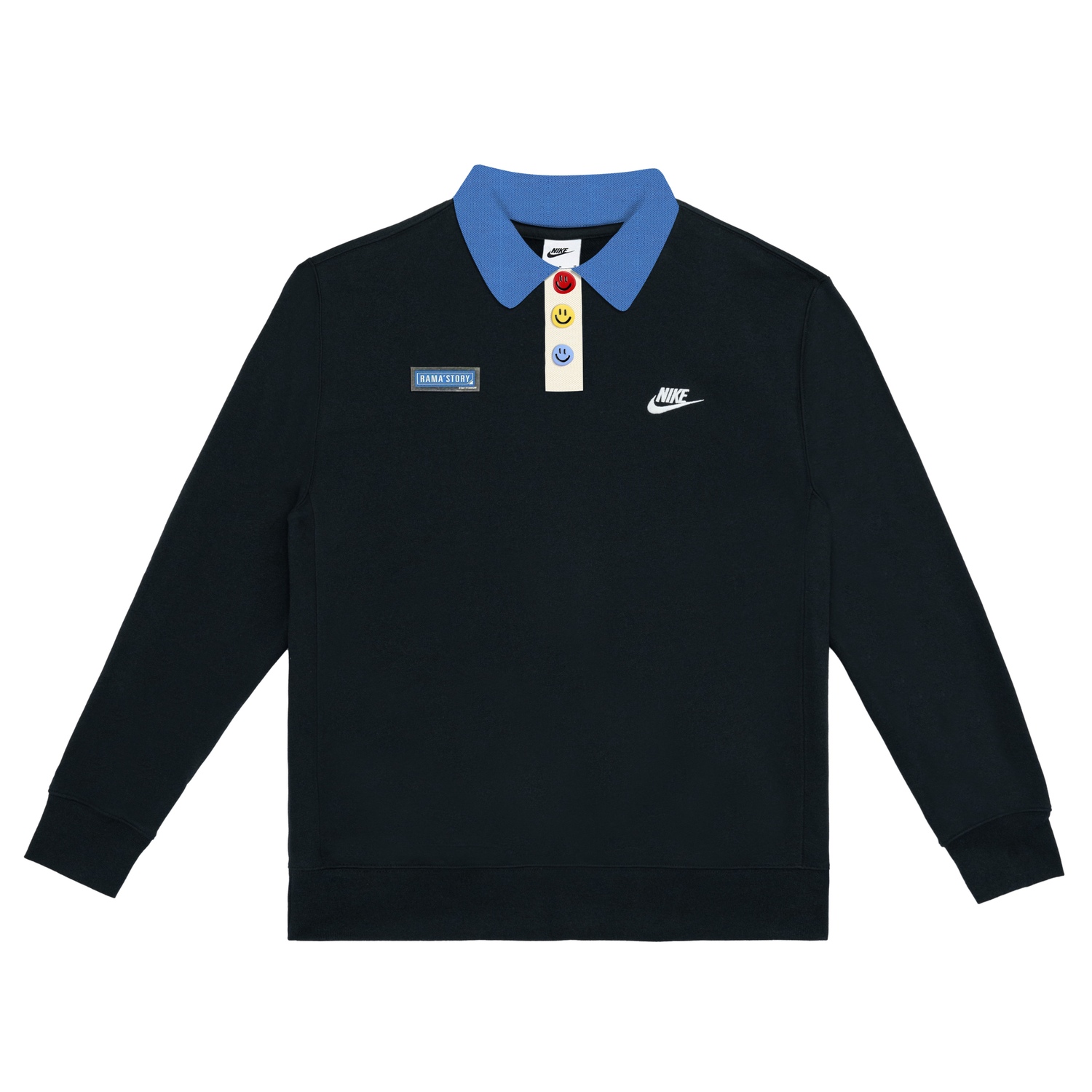 

Унисекс поло черное Nike, черный