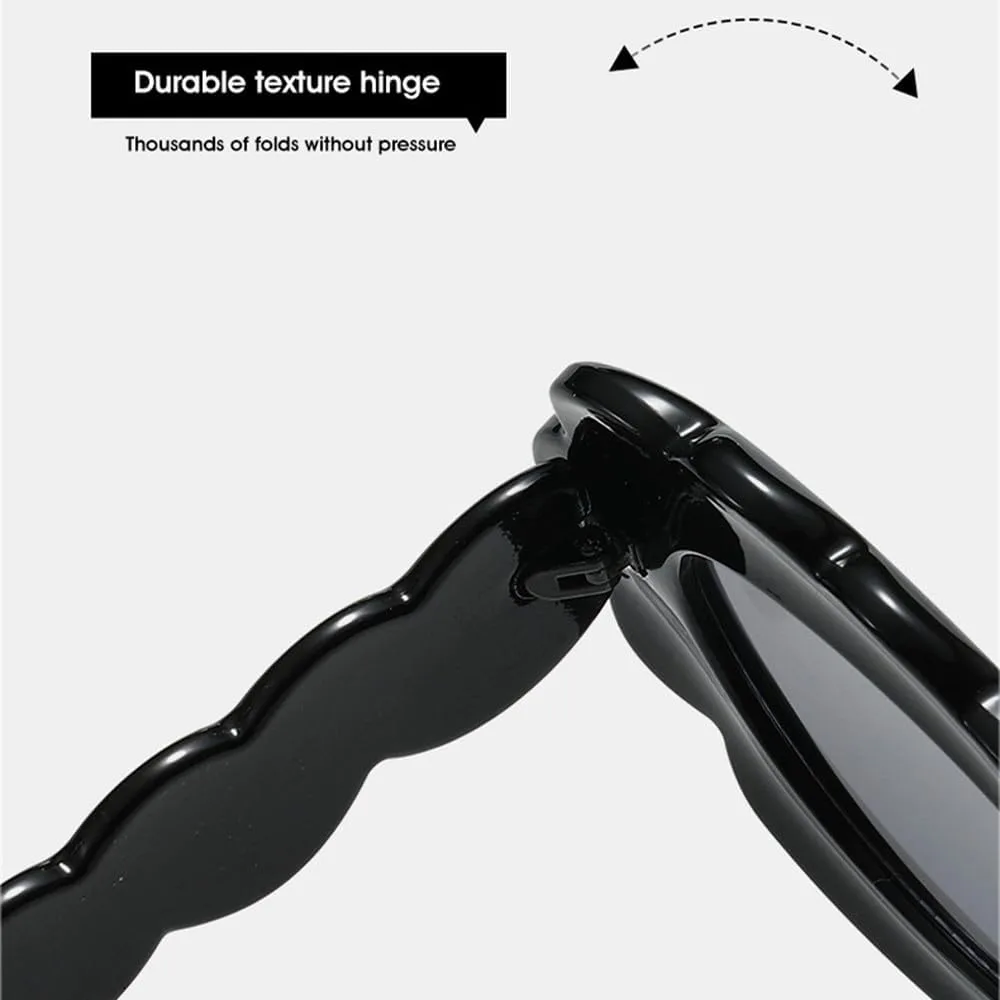 

Овальные солнцезащитные очки для женщин, модные, фиолетовые и зеленые, мужские, с защитой от УФ-излучения UV400, в стиле ретро TKKTLLT, Jelly Tea Champagne