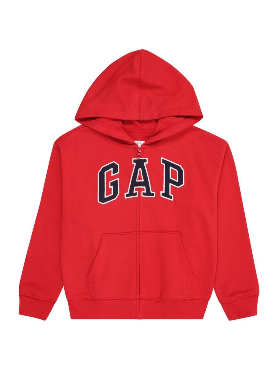 

Толстовка с капюшоном на молнии GAP HERITAGE, красный