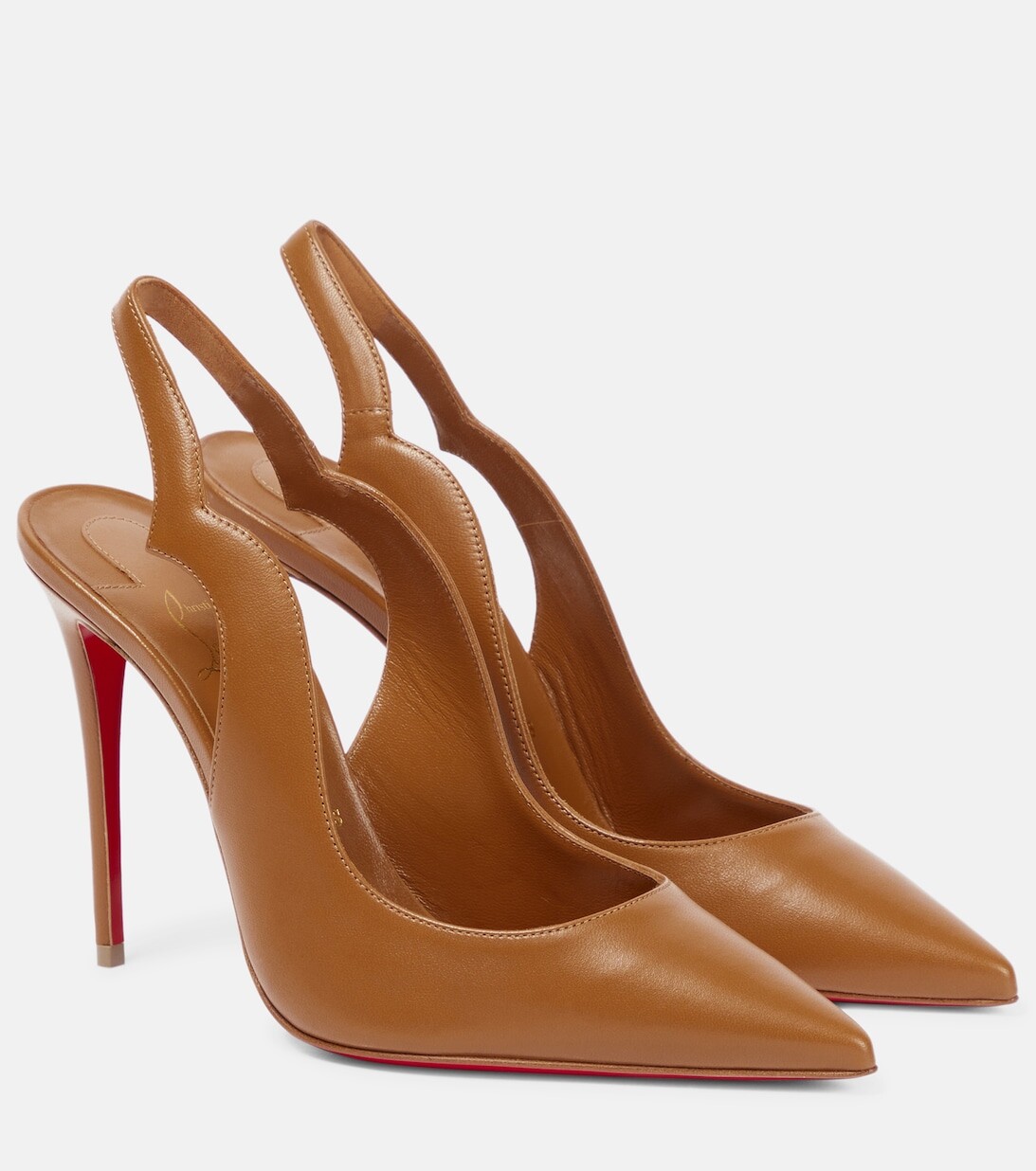 Кожаные туфли Nudes Hot Chick Christian Louboutin, коричневый