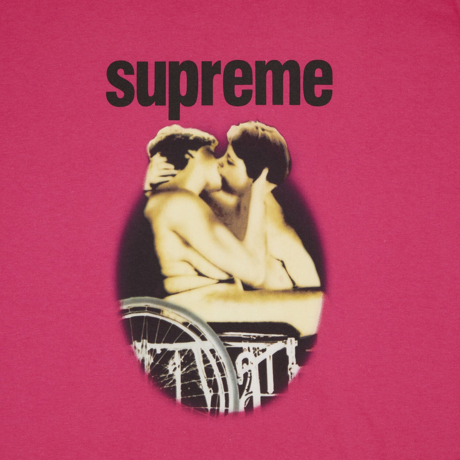 Футболка Supreme Kiss Розовая — фото 2
