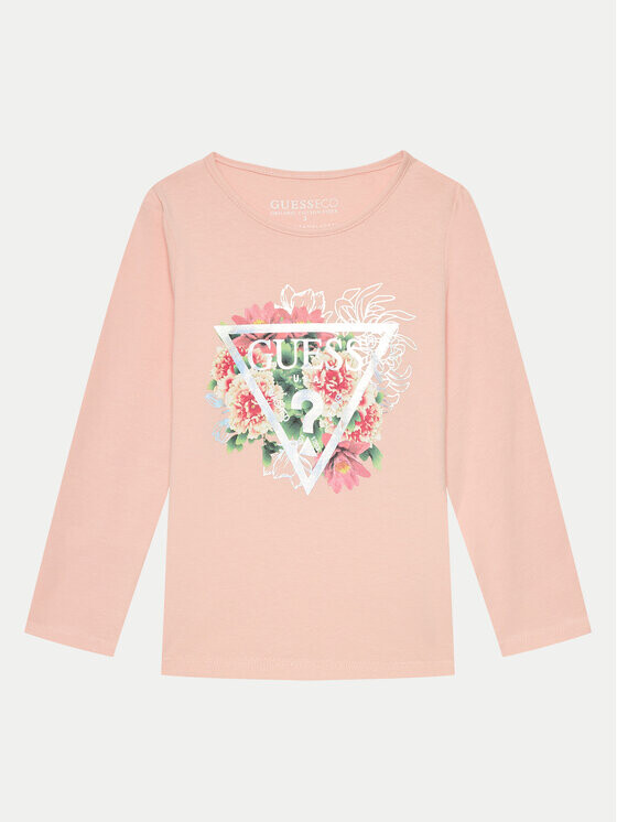 

Футболка стандартного кроя Guess, розовый