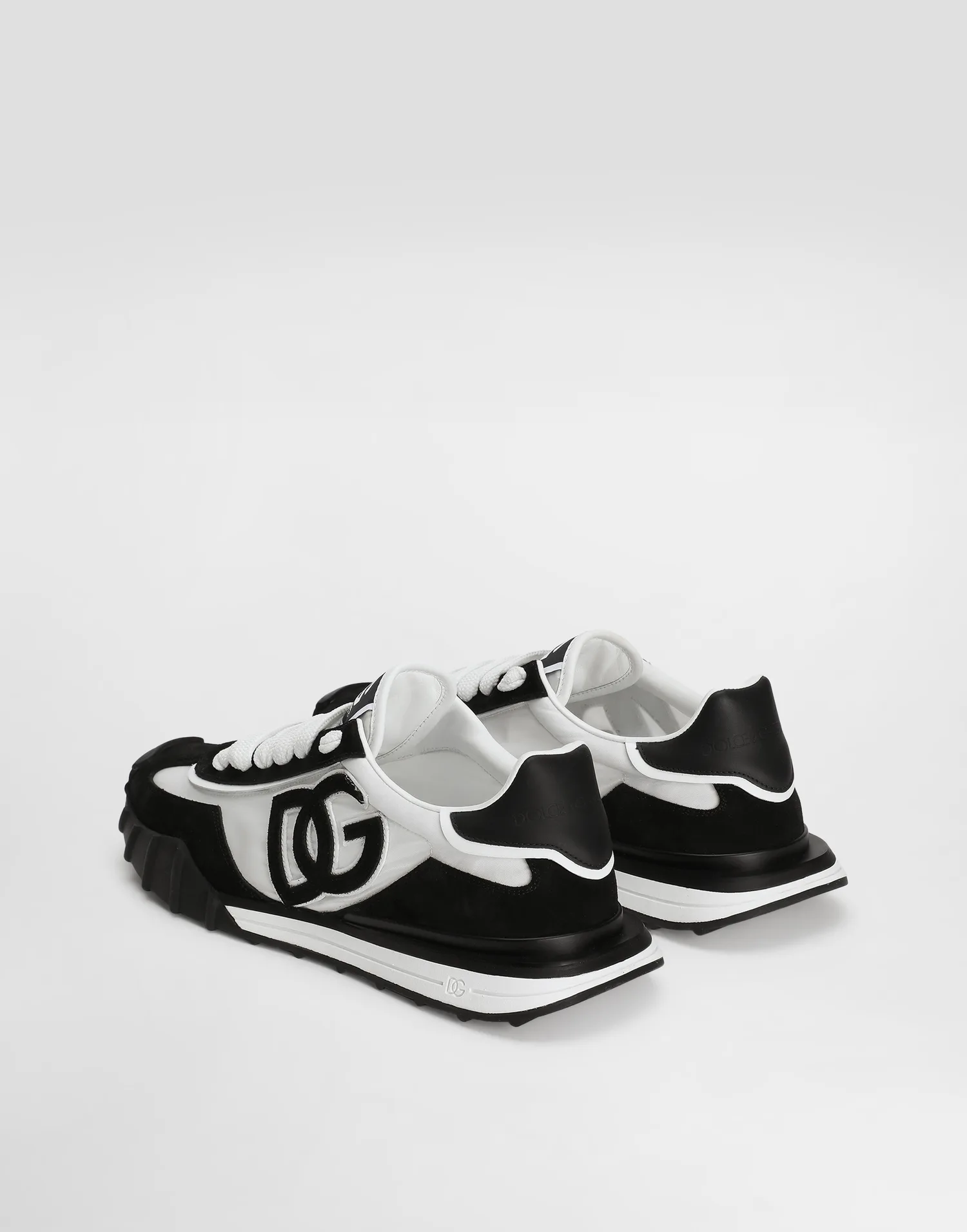 Кроссовки DG Athletic из ткани и телячьей кожи DOLCE & GABBANA, белый — фото 3