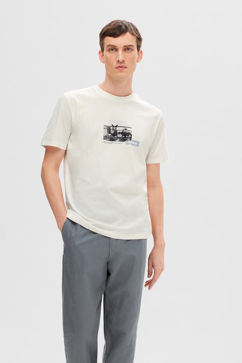 

Футболка с фотопринтом Selected Homme, черный