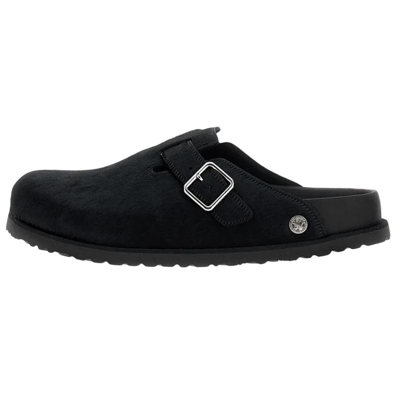 

Мюли из конского волоса с пряжкой Birkenstock, черный