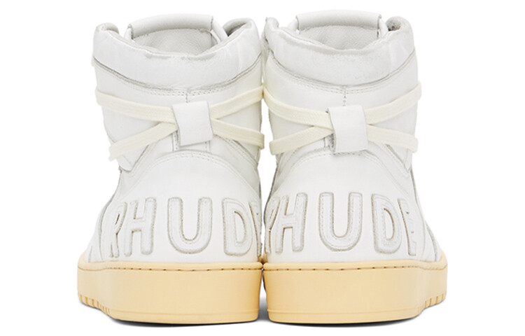 Rhecess Скейтбординг Кроссовки Мужские Высокие Белые Rhude — фото 4