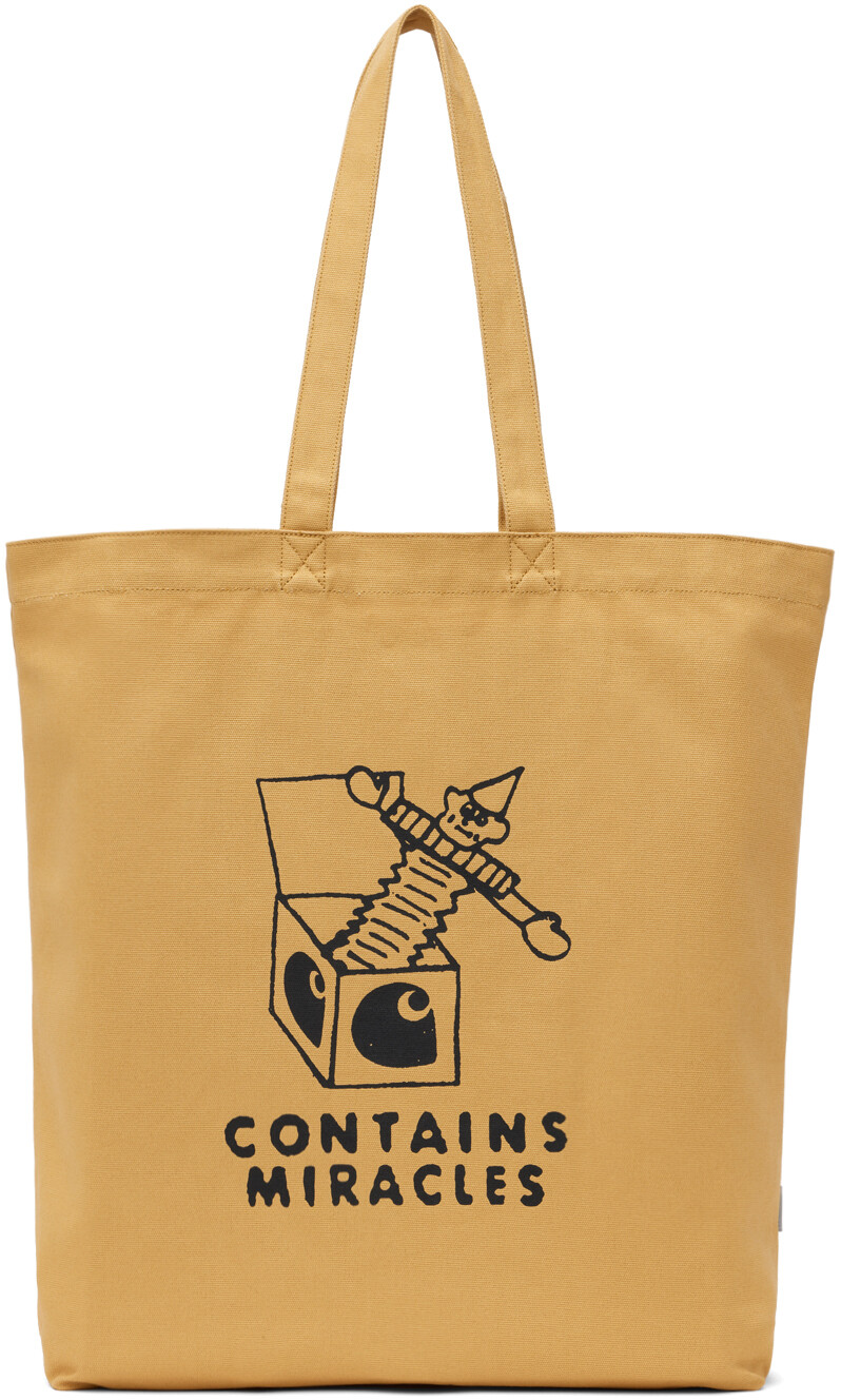 

Желтая сумка с марками Carhartt Work In Progress