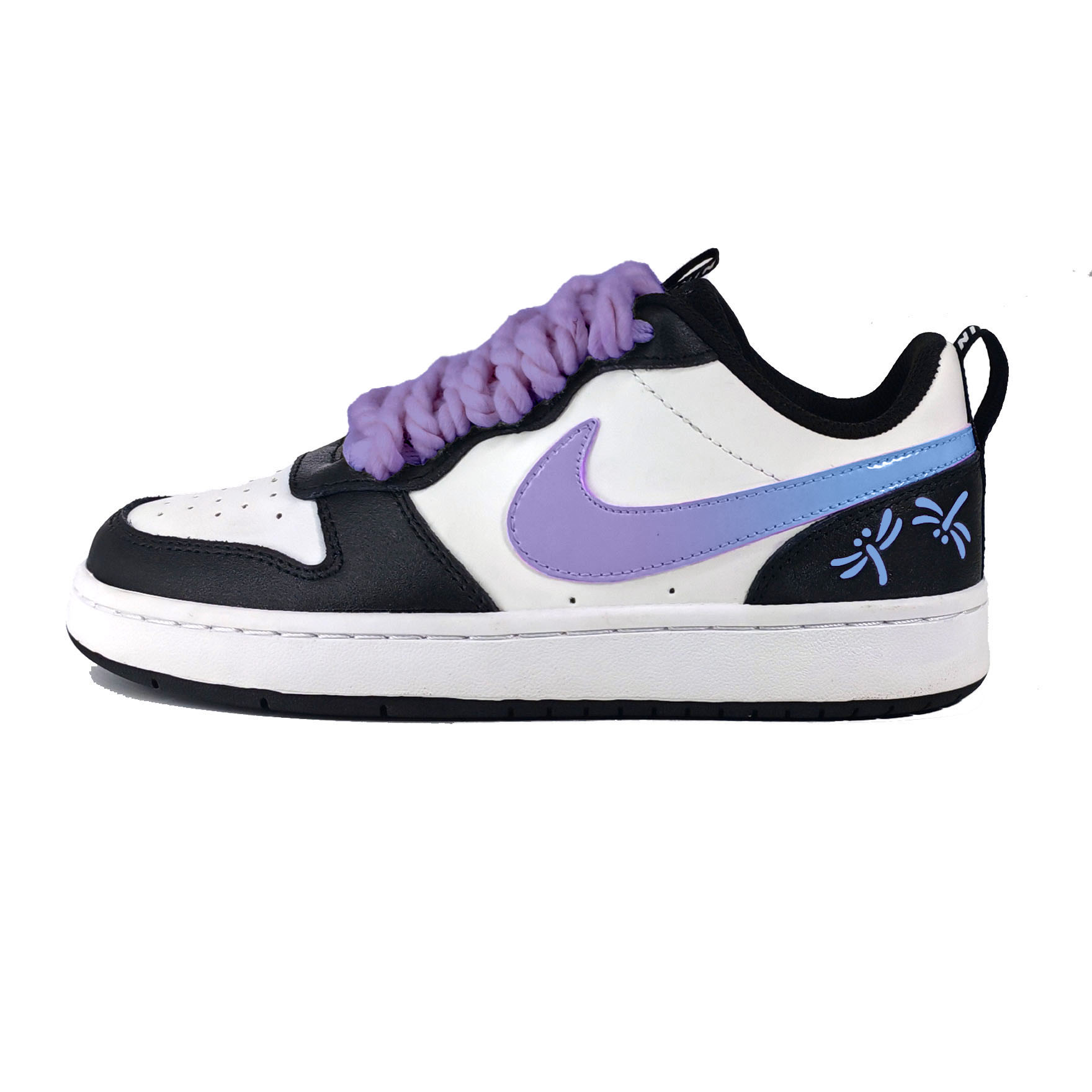 

Nike Низкие кроссовки для скейтборда Court Borough Dream Purple Shadow Support, устойчивые к истиранию, для подростков