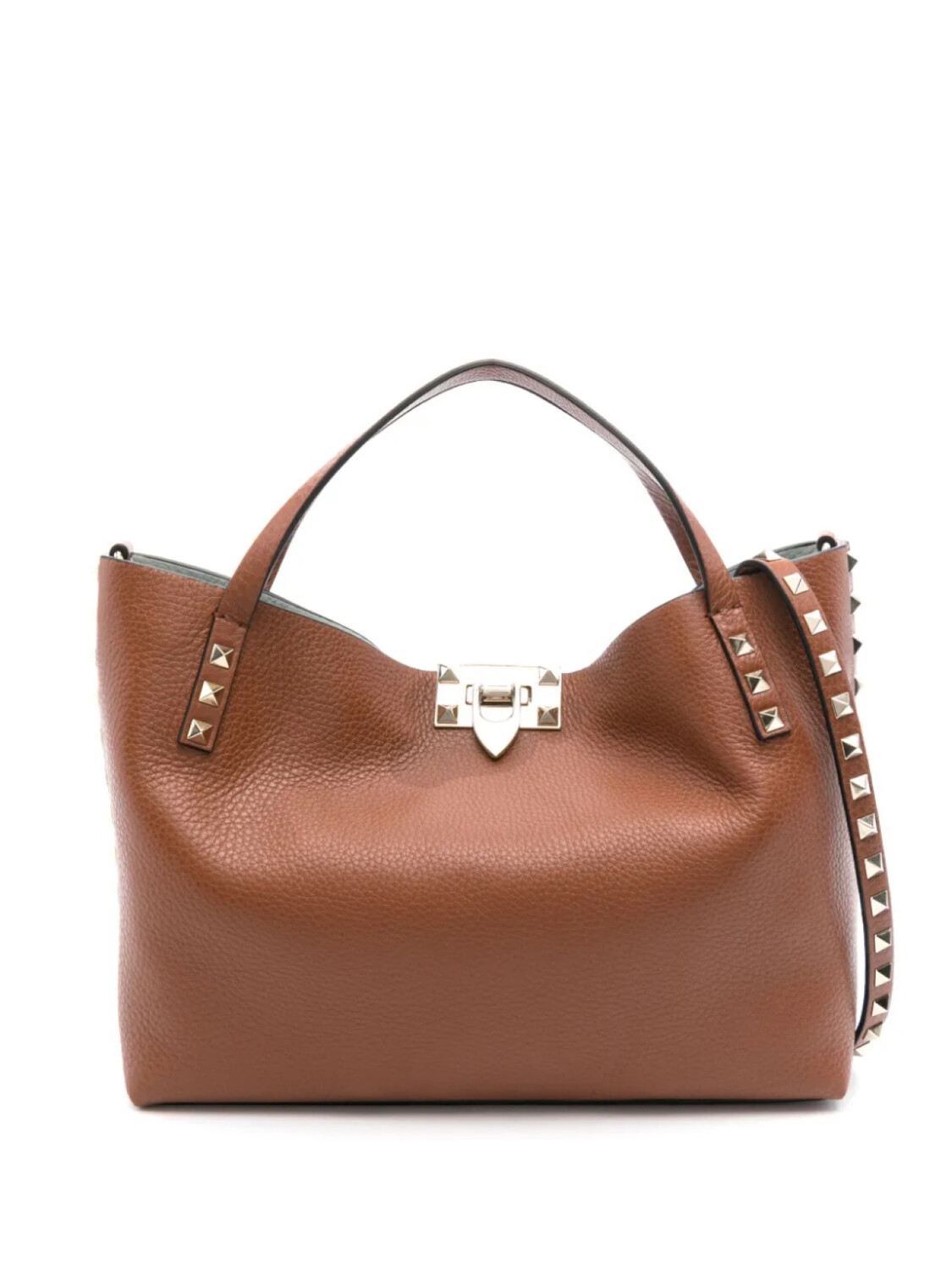 

Маленькая сумка-тоут Rockstud от Valentino Garavani, коричневый