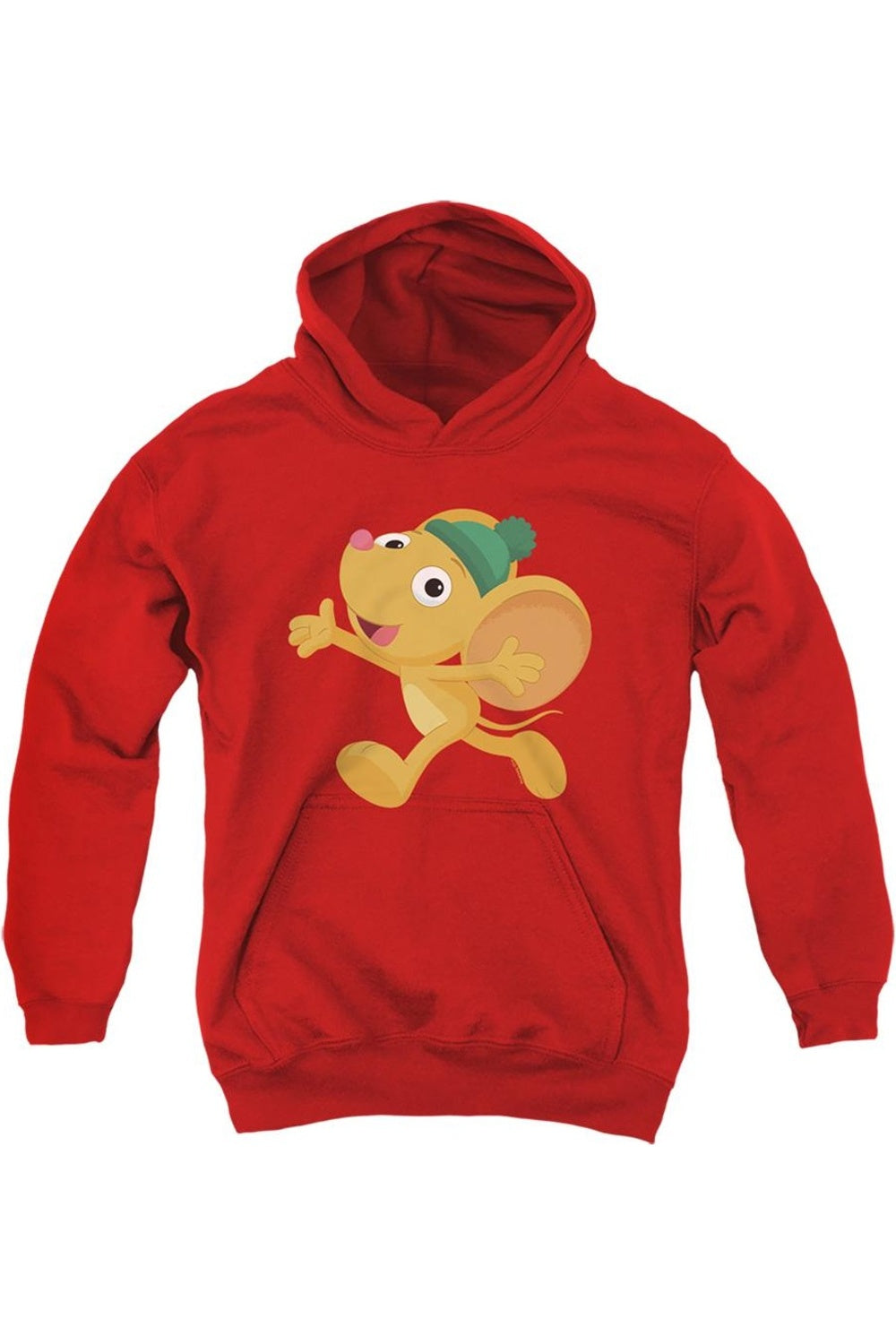 

Sesame Street пушистый друг, детская толстовка с капюшоном Little Mouse Gildan, красный