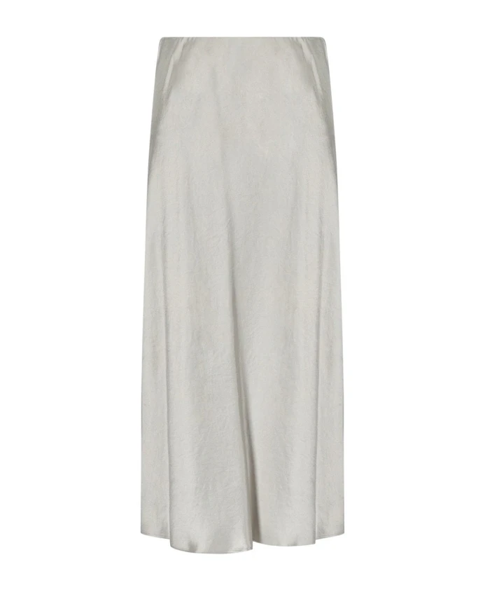 

Элегантная атласная юбка миди от Alessio Max Mara, серый