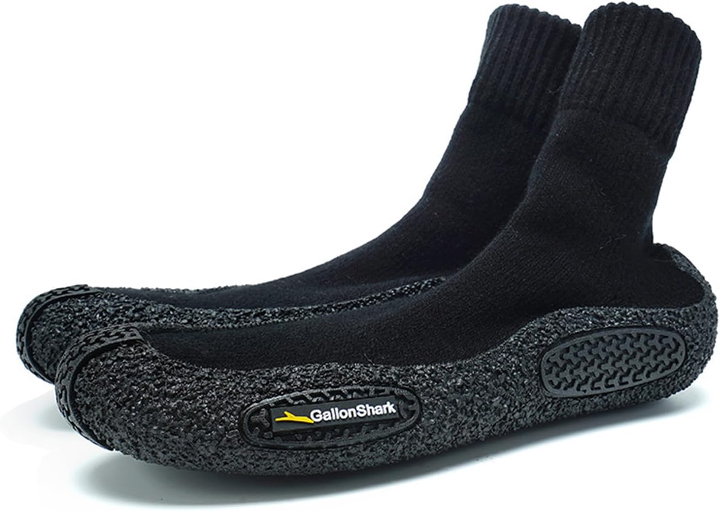 

JiuQing босоножки-носки для мужчин и женщин, слипоны для йоги, для дома, с мягкой подошвой, удобные для фитнеса, приседаний и становой тяги, черный