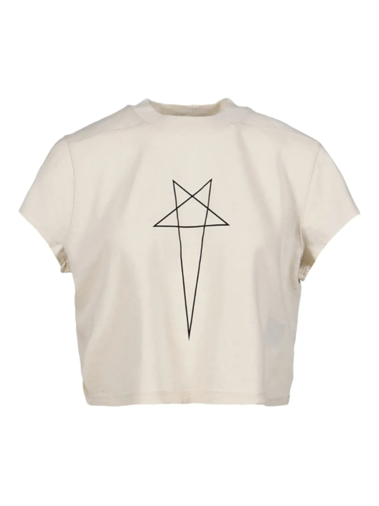 

Укороченная футболка Рика Оуэнса DRKSHDW Rick Owens DRKSHDW, белый