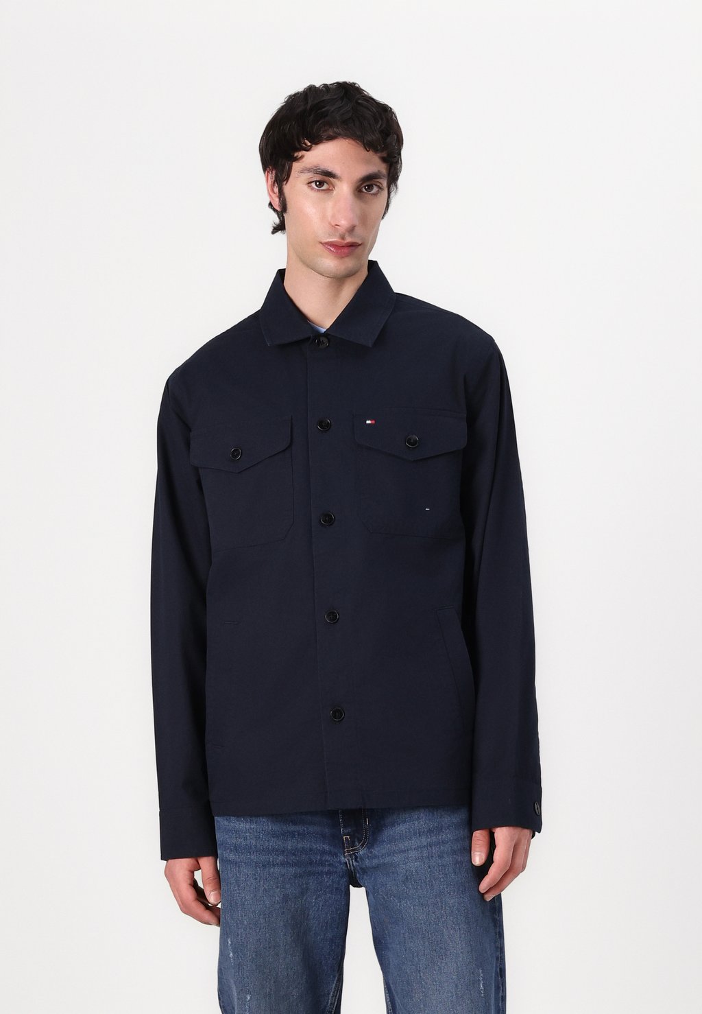 

Летняя куртка SHIRT JACKET Tommy Hilfiger, темно-синий