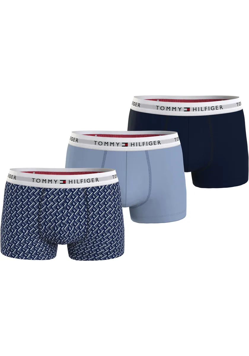 

Tommy Hilfiger Underwear Трусы "3P TRUNK PRINT" (в упаковке 3 шт.), с принтом, цвет Crop Geo/Well Water/Desert Sky