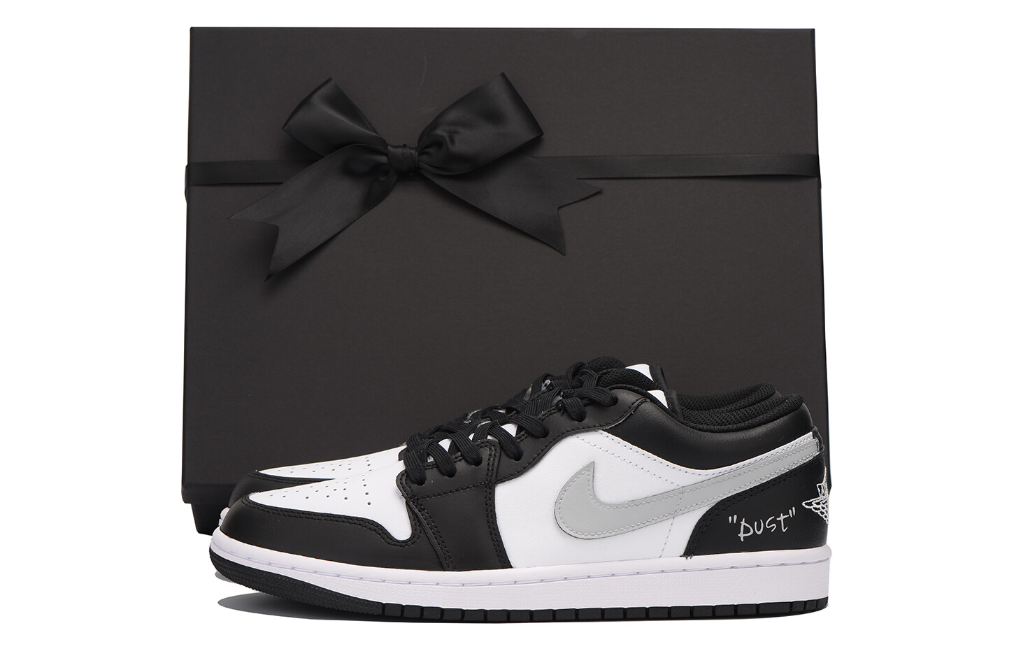 

Кроссовки Air Jordan 1 Vintage Basketball Shoes Men Low-top White, светло-серый