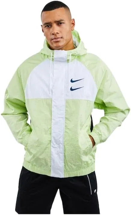 Мужская куртка Nike SWOOSH Woven, белый/мятный — фото 2