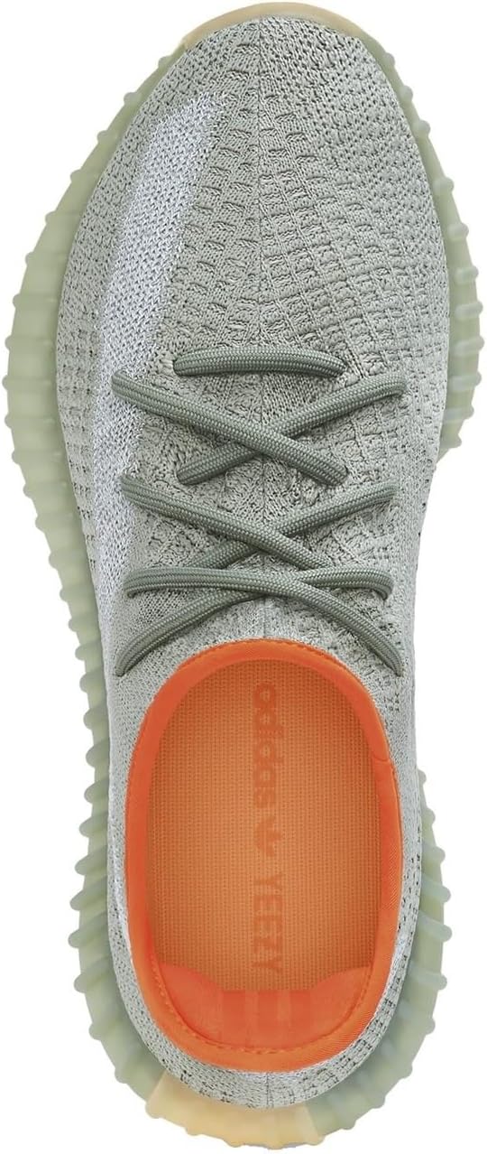 Мужские кроссовки Adidas Yeezy, оранжевый/серый — фото 3