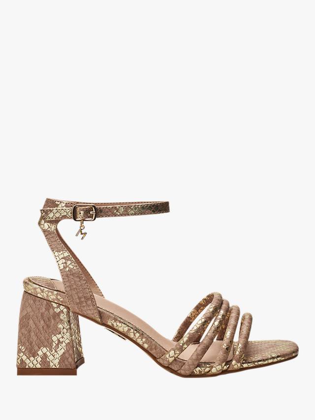 Босоножки Maybel на устойчивом каблуке с ремешками Moda in Pelle, Rose Gold