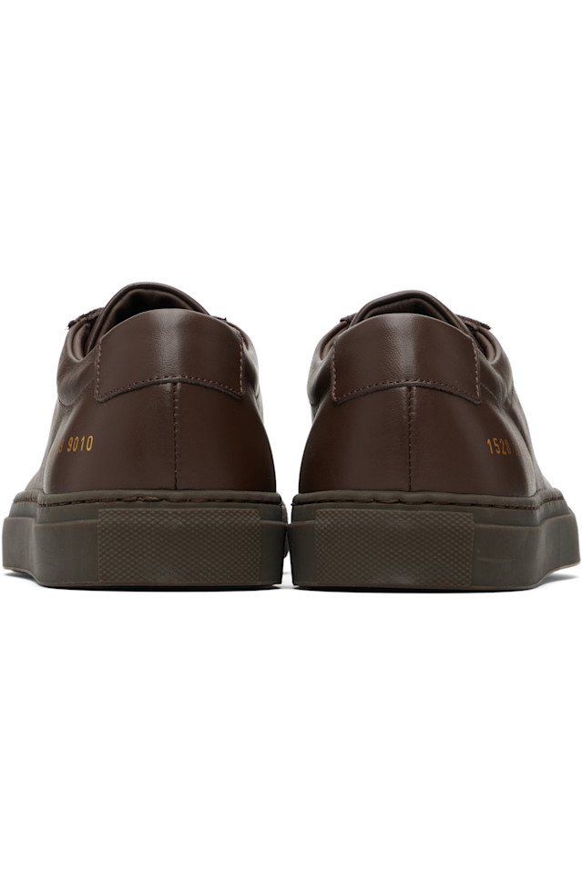 Common Projects Коричневые оригинальные низкие кроссовки Achilles — фото 2