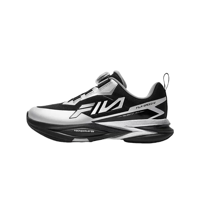 

FILA KIDS Детские кроссовки BOA с низким верхом, износостойкие, черно-серые