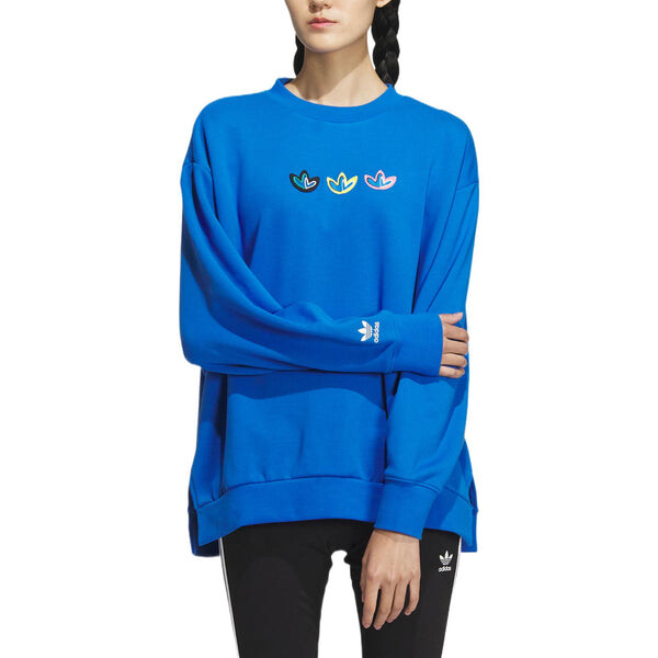 Свитера оригиналы v day crew свитшот Adidas, синий — фото 2