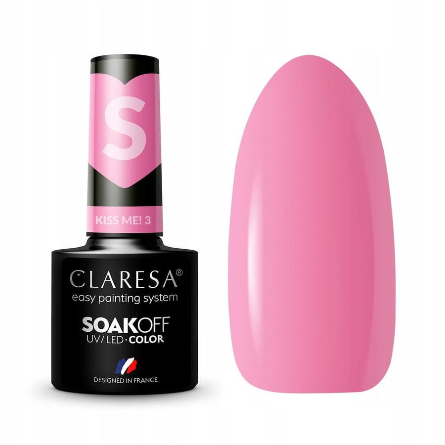 

Claresa Kiss Me 3 Hybrid Nail Polish Hybrid Milky Pink Puderek