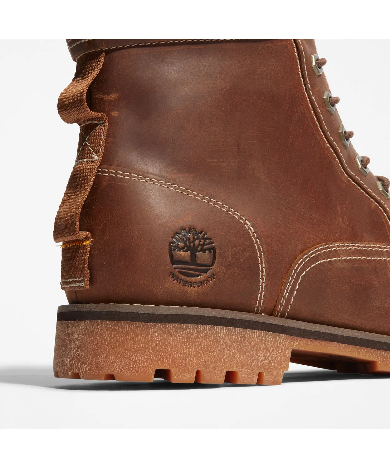 Ботинки водонепроницаемые Timberland из натуральной кожи, дерево — фото 3