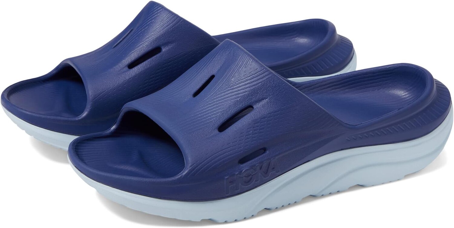 

Сандалии Ora Recovery Slide 3 Hoka, цвет Bellwether Blue/Ice Water