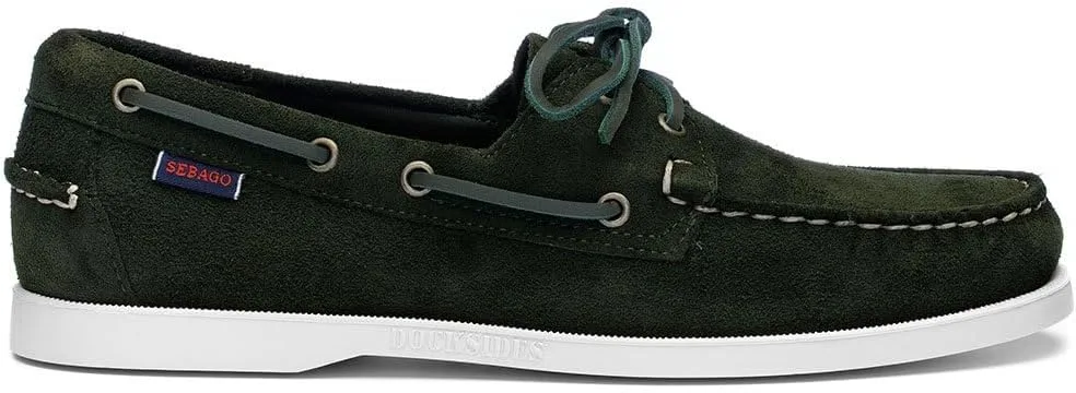 Мужские парусиновые топсайдеры Sebago Portland Zen, зеленый