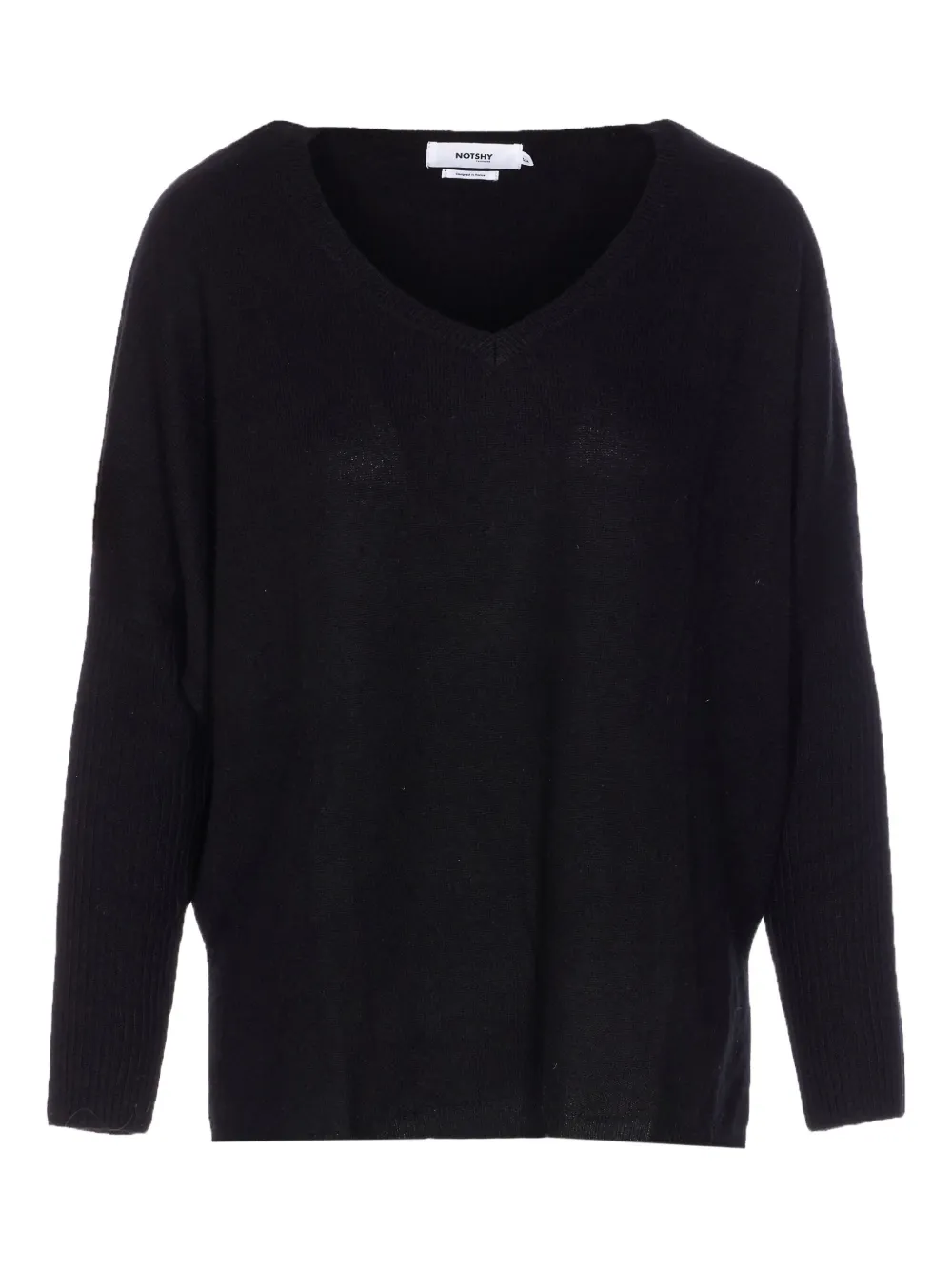 

Кашемировый свитер с V-образным вырезом Not Shy, черный
