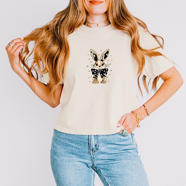 

Футболка Boxy Crop Top Bunny polka dot coquette Simply Sage Market, Ivory, Зеленый, Футболка Boxy Crop Top Bunny polka dot coquette Simply Sage Market, Ivory