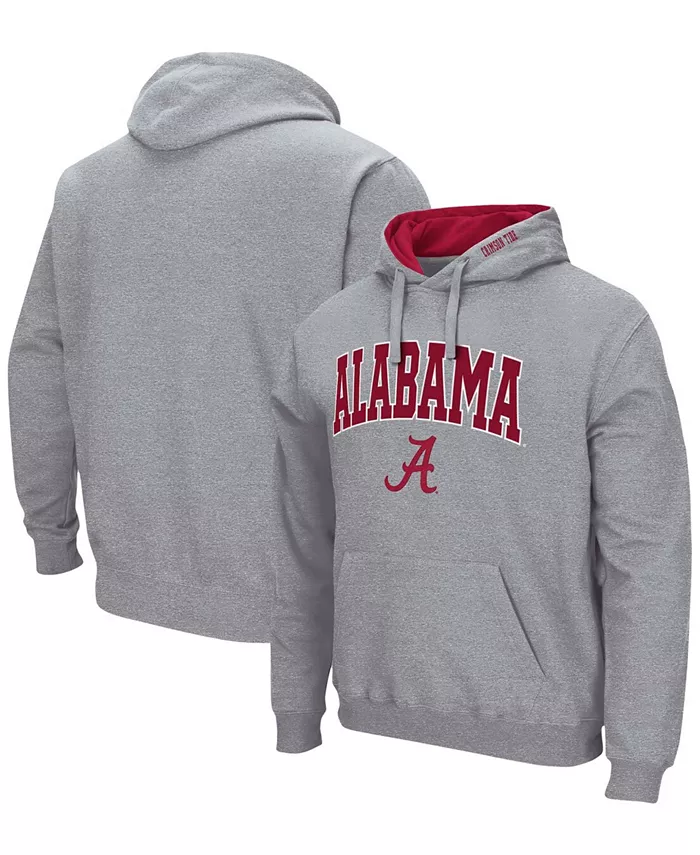 

Мужская толстовка с капюшоном Alabama Crimson Tide Arch and Logo 3.0 Pullover Hoodie Colosseum, серый