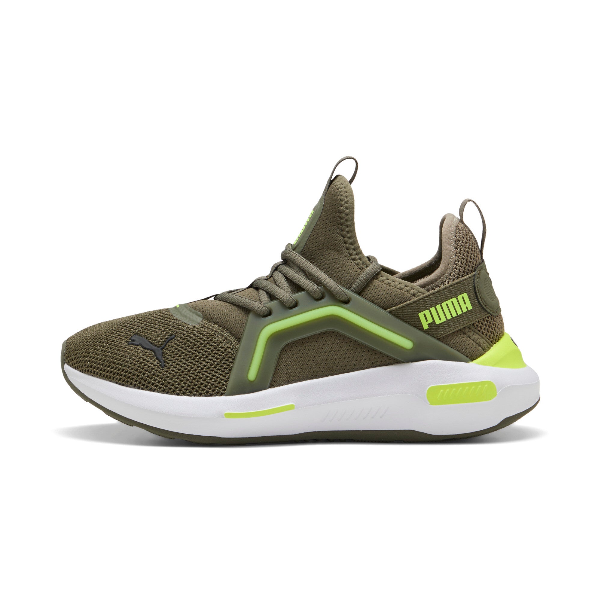 

Кроссовки мужские PUMA Softride Enzo 5 для бега, цвет loden green/yellow alert