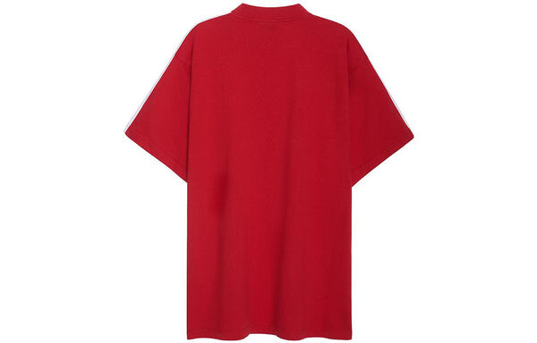 Футболка x adidas t-shirt oversized 'red' Balenciaga, красный — фото 2