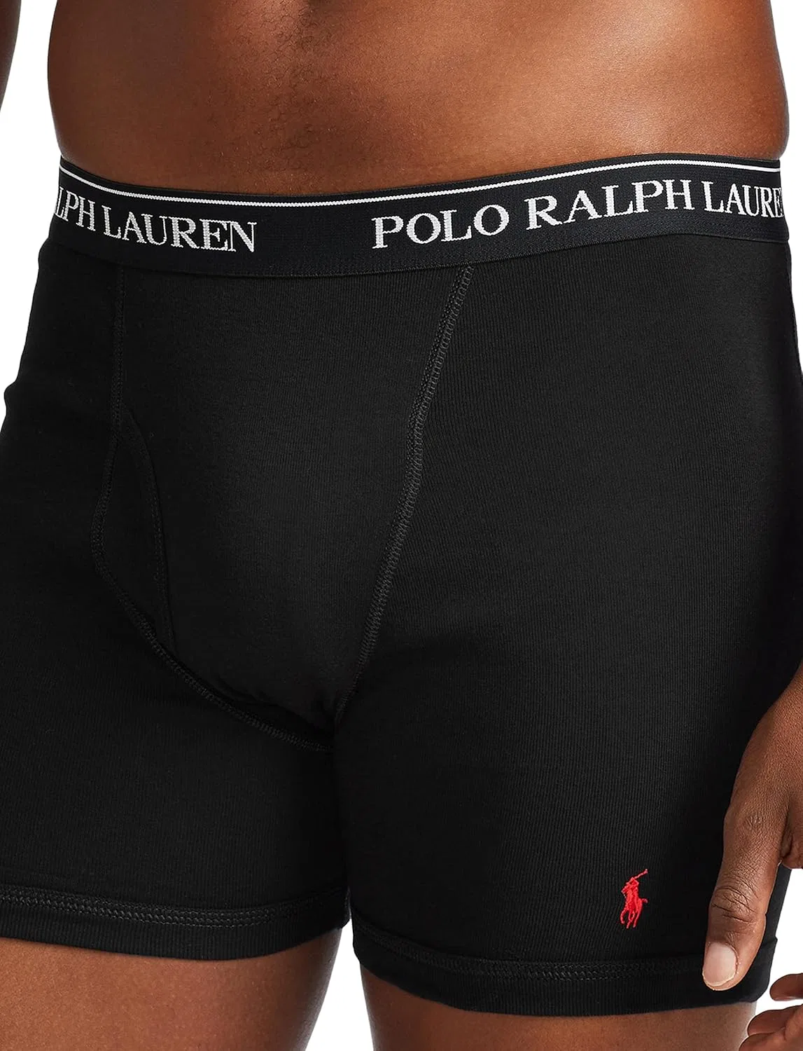 Боксеры POLO RALPH LAUREN, черные/красные — фото 4