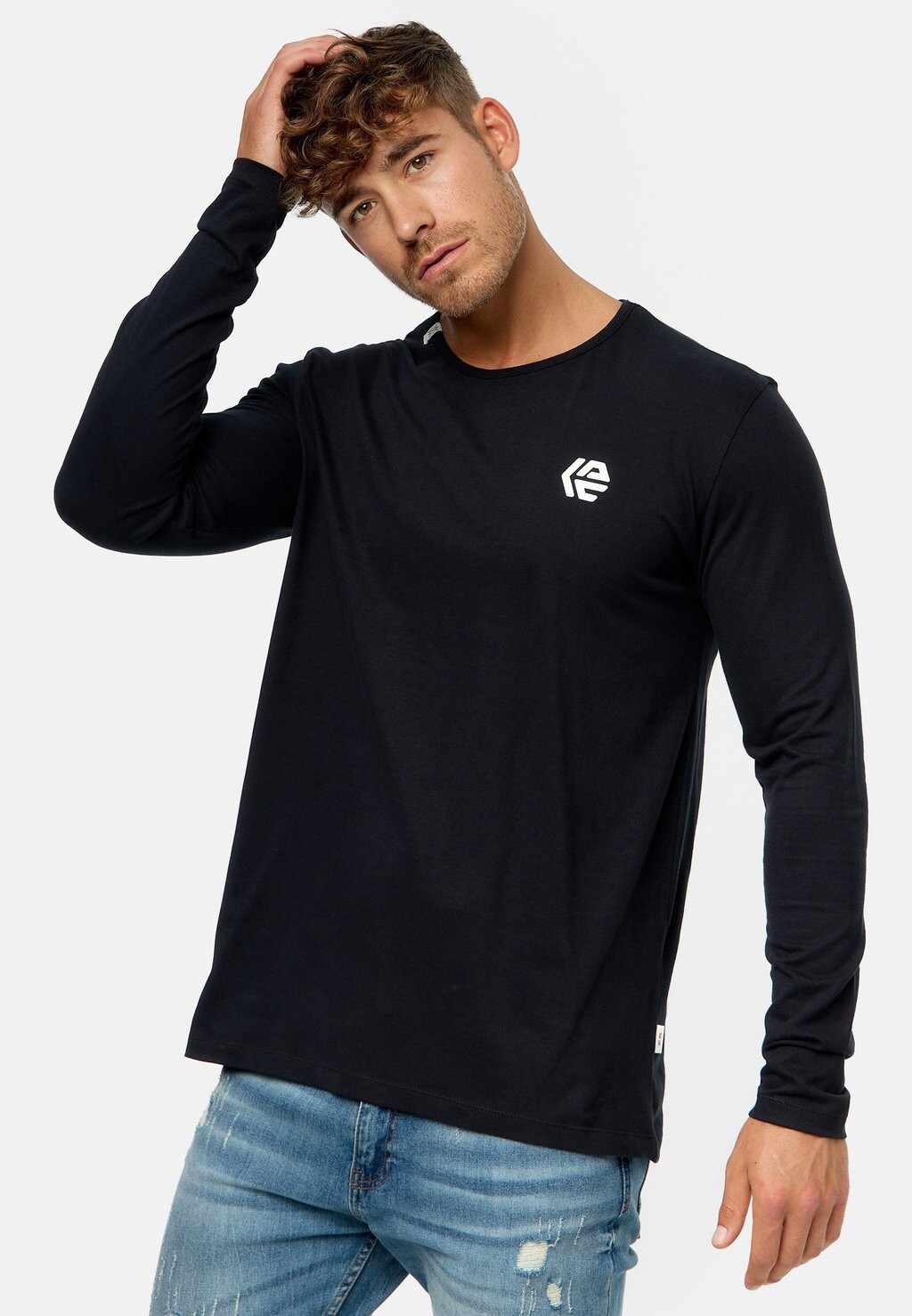 

Топ с длинными рукавами INTRENSE INDICODE JEANS, цвет black