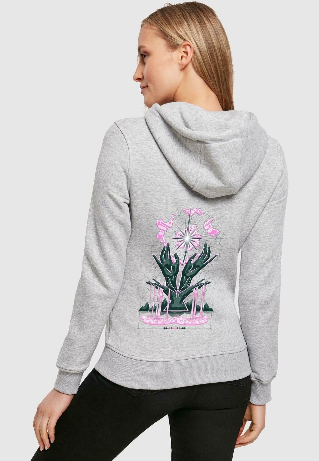 

Толстовка с капюшоном SHINE BRIGHT HOODY Mister Tee, светло-серый