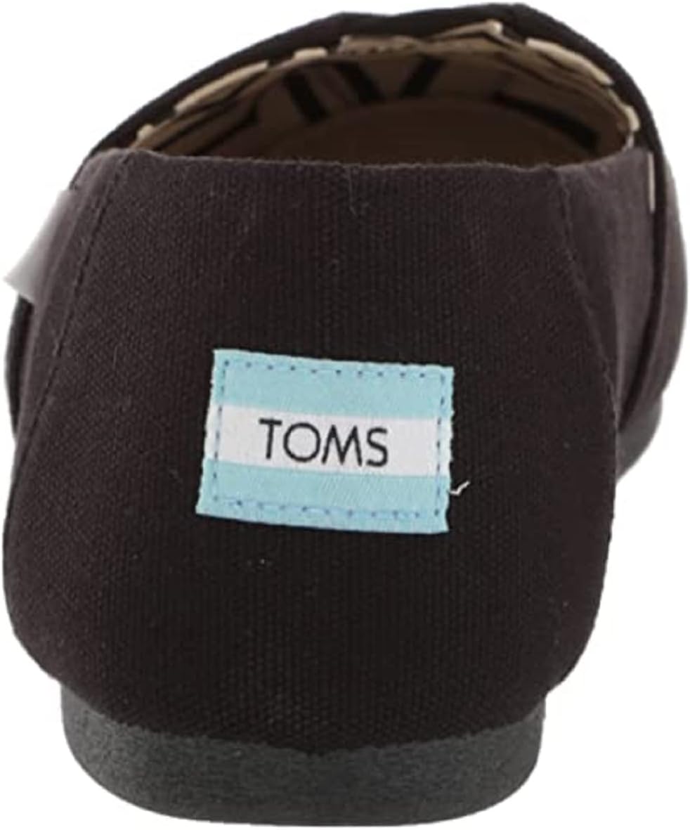 Кеды без шнурков TOMS для девочек Luca, черный — фото 3