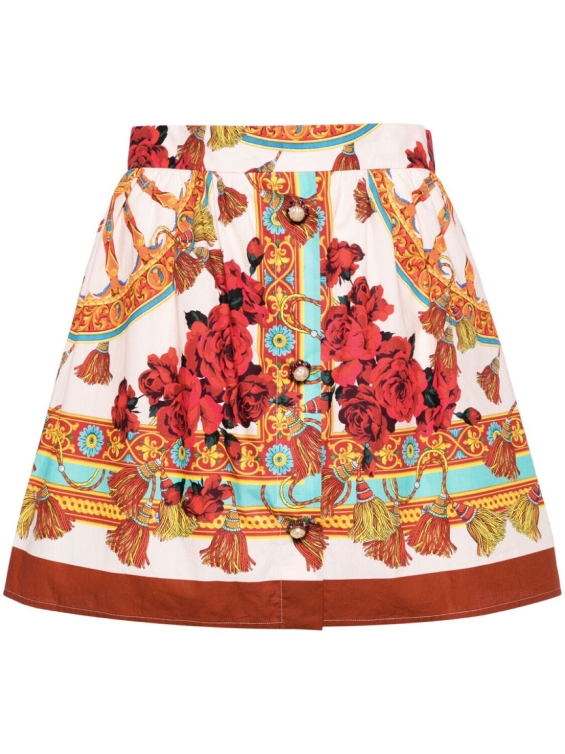 

Dolce & Gabbana мини-юбка с графичным принтом, красный