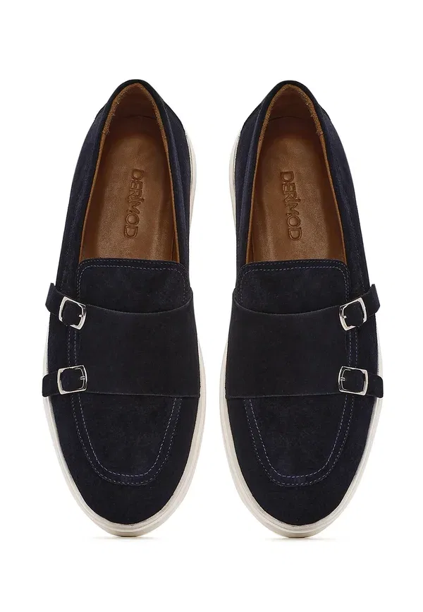 Мокасины Derimod Monk slip ons, темно-синий — фото 3