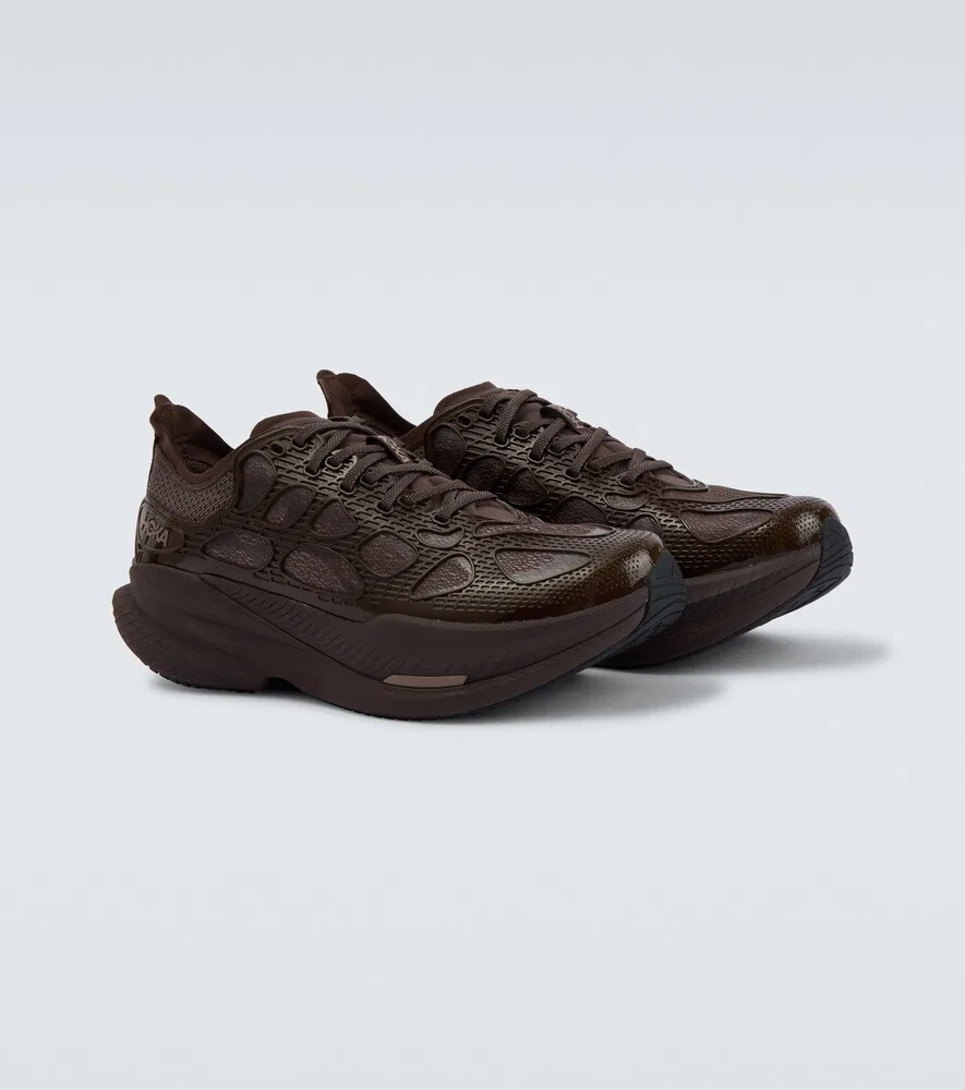 Беговые кроссовки Mach X Caged Hoka One One, коричневый
