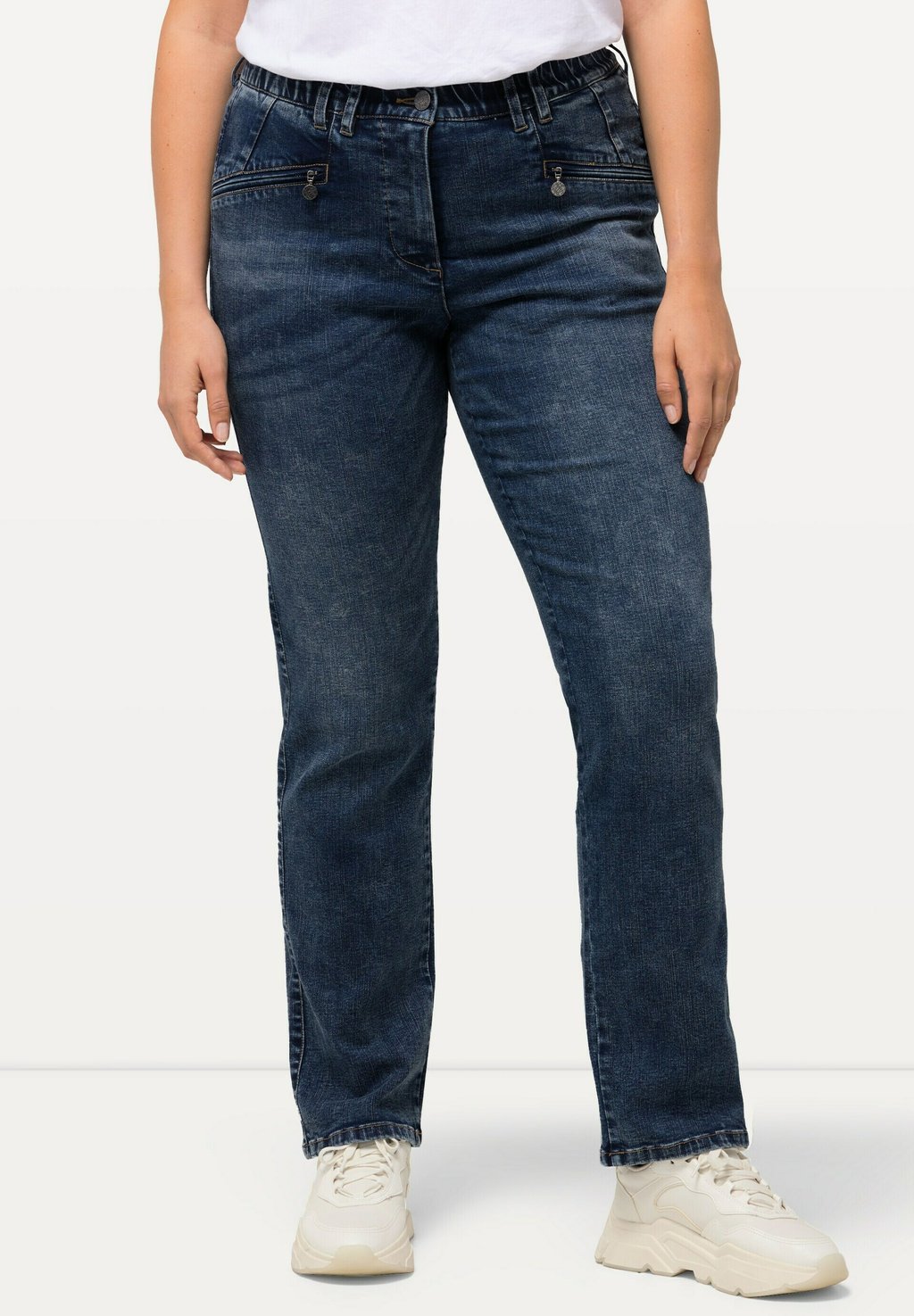 

Джинсы прямого кроя Ulla Popken, цвет Dark-Blue Denim