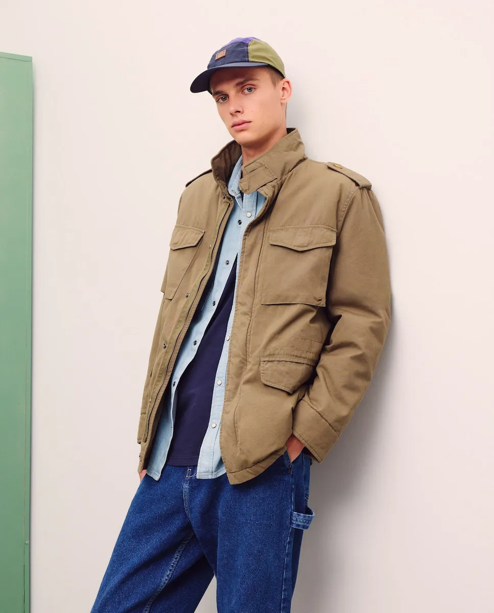 

Мужская военная куртка с карманами Green Coast, хаки