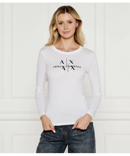 

Блуза Regular fit Armani Exchange, белый