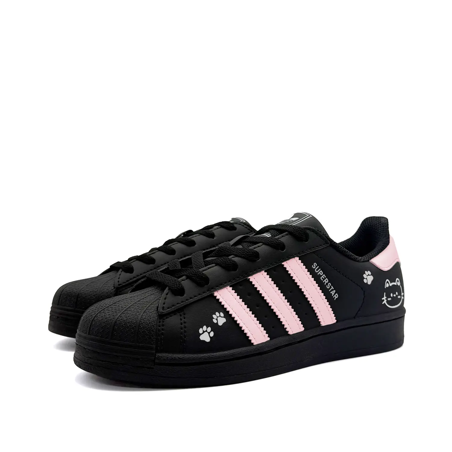 Детские скейтбордистские кроссовки Superstar 2 для младших школьников Adidas Originals, черный — фото 4