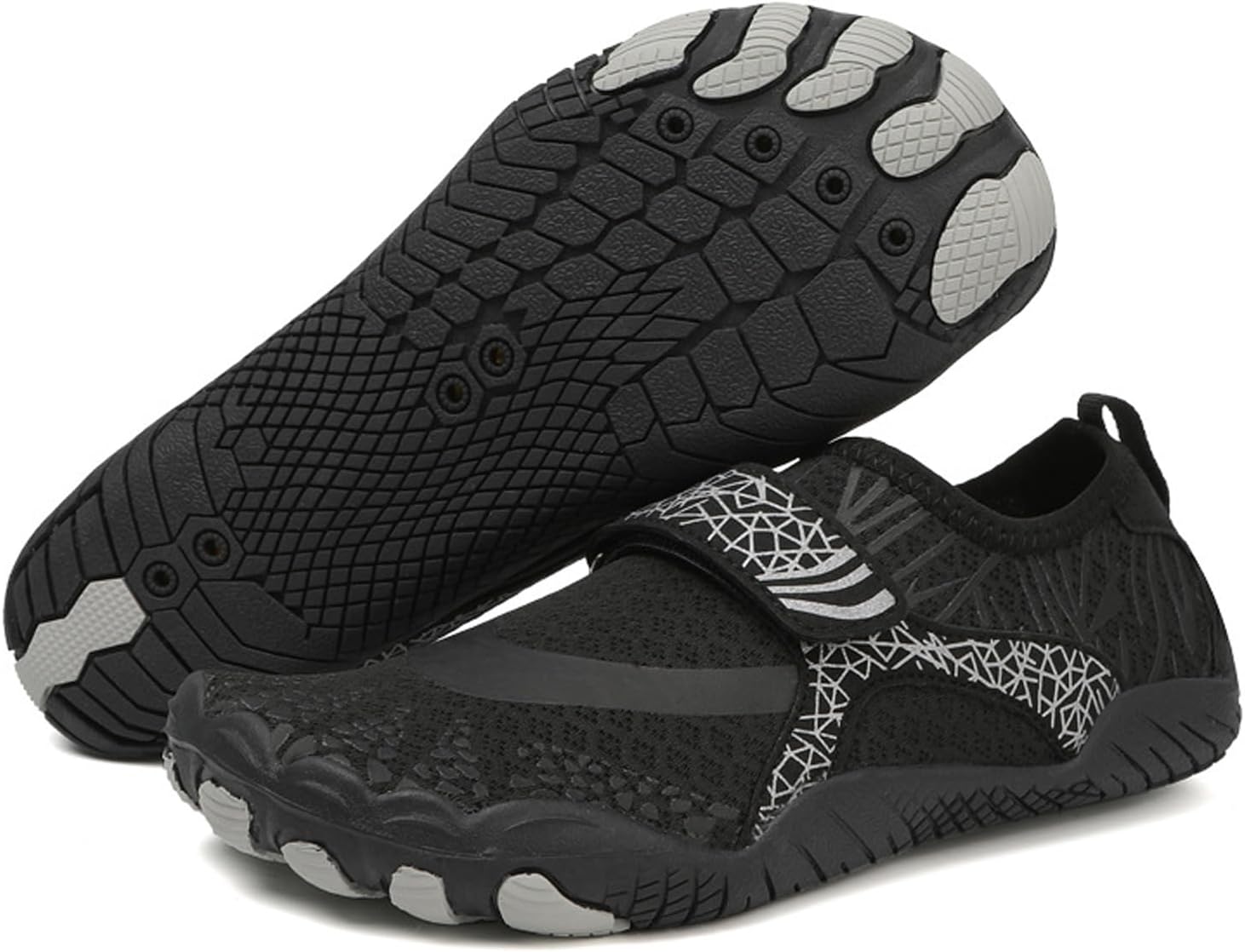 

Походные кроссовки для женщин и мужчин, модель 2025, уличные кроссовки с широким носком для бега и воды, обувь для тренировок в помещении Generic, черный